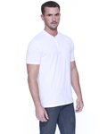 startee st2460 men's cvc henley Side Thumbnail