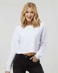 Independent Trading Co. AFX24CRP Women's Lightweight Cropped Crew Pullover Front Thumbnail