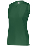 Augusta Sportswear 4795 Girls Attain Wicking Sleeveless Jersey Front Thumbnail