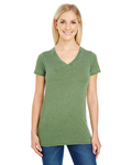 threadfast apparel 208b ladies' vintage dye short-sleeve v-neck t-shirt Front Thumbnail