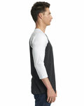 Next Level 6051 Unisex Tri-Blend 3/4-Sleeve Raglan T-Shirt Side Thumbnail