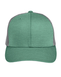 Team 365 TT802 by Yupoong® Adult Zone Sonic Heather Trucker Cap Front Thumbnail