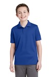 sport-tek yst640 youth posicharge ® racermesh ® polo Front Thumbnail