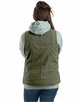 berne wv15 ladies' sherpa-lined softstone duck vest Back Thumbnail