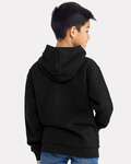 next level 9113 youth fleece pullover hooded sweatshirt Back Thumbnail