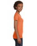 LAT 3507 Ladies' V-Neck Fine Jersey T-Shirt Side Thumbnail