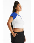 Bella + Canvas 1201 Ladies' Micro Ribbed Raglan Baby Tee Side Thumbnail