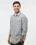 Burnside B8210 Men's Plaid Flannel Shirt Side Thumbnail