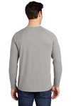 sport-tek st400ls posicharge ® long sleeve tri-blend wicking raglan tee Back Thumbnail