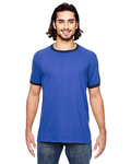 anvil 988an adult lightweight ringer t-shirt Back Thumbnail