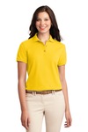 Port Authority L500 Ladies Silk Touch™ Polo Front Thumbnail