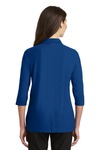 Port Authority L562 Ladies Silk Touch™ 3/4-Sleeve Polo Back Thumbnail