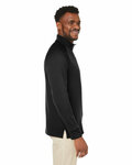 core365 ce801 unisex fusion chromasoft™ fleece quarter-zip Side Thumbnail