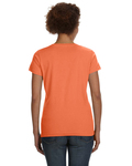 LAT 3507 Ladies' V-Neck Fine Jersey T-Shirt Back Thumbnail
