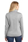 port authority l232 ladies sweater fleece jacket Back Thumbnail