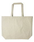 liberty bags oad108r jumbo recycled midweight gusseted canvas tote Front Thumbnail