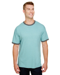 champion cp65 adult triblend ringer t-shirt Front Thumbnail
