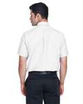 Harriton M600S Men's Oxford Short Sleeve with Stain-Release Back Thumbnail