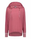 mv sport w19439 women's heathered jersey hooded tunic Front Thumbnail