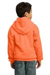 port & company pc90yh youth core fleece pullover hooded sweatshirt Back Thumbnail