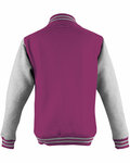 Just Hoods By AWDis JHA043 Men's 80/20 Heavyweight Letterman Jacket Back Thumbnail