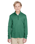 Team 365 TT31HY Youth Zone Sonic Heather Performance Quarter-Zip Side Thumbnail