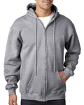 Bayside BA900 Adult  9.5oz., 80% cotton/20% polyester Full-Zip Hooded Sweatshirt Front Thumbnail