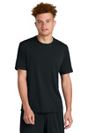 sport-tek st440 club short sleeve crew Front Thumbnail