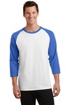port & company pc55rs core blend 3/4-sleeve raglan tee Front Thumbnail