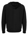 independent trading co. ss1000z icon unisex lightweight loopback terry full-zip hooded sweatshirt Back Thumbnail