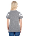 augusta sportswear 3011 ladies' fanatic short-sleeve t-shirt Back Thumbnail
