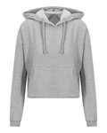 just hoods by awdis jha016 ladies' girlie cropped hooded fleece with pocket Front Thumbnail