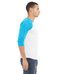 Bella + Canvas 3200 Unisex 3/4-Sleeve Baseball T-Shirt Side Thumbnail