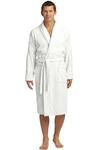 port authority r103 checkered terry shawl collar robe Front Thumbnail