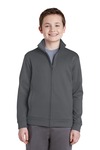 sport-tek yst241 youth sport-wick ® fleece full-zip jacket Front Thumbnail