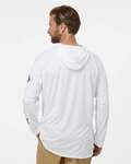 columbia 212482 pfg terminal tackle™ hooded long sleeve t-shirt Back Thumbnail