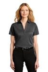 port authority lk542 ladies heathered silk touch ™ performance polo Front Thumbnail