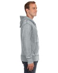 j america ja8916 adult vintage zen full-zip fleece hood Side Thumbnail