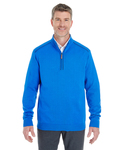 devon & jones dg478 men's manchester fully-fashioned quarter-zip sweater Front Thumbnail