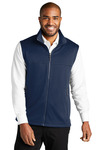 port authority f906 collective smooth fleece vest Front Thumbnail
