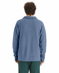 comfortwash by hanes gdh490 unisex garment dye polo collar sweatshirt Back Thumbnail