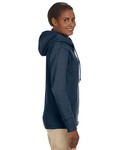 econscious EC4580 Ladies' Organic/Recycled Heathered Fleece Full-Zip Hooded Sweatshirt Side Thumbnail