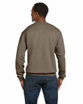 hanes p1607 unisex ecosmart® 50/50 crewneck sweatshirt Back Thumbnail