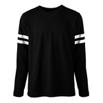 soffe 1840b youth striped sleeve tee Front Thumbnail