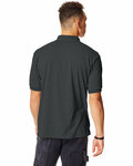 Hanes 054 Adult 50/50 EcoSmart® Jersey Knit Polo Back Thumbnail