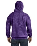 Tie-Dye CD877 Adult Tie-Dyed Pullover Hooded Sweatshirt Back Thumbnail