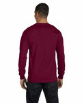 Gildan G840 Adult 50/50 Long-Sleeve T-Shirt Back Thumbnail