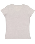 lat 3591 ladies' v-neck harborside melange jersey t-shirt Back Thumbnail