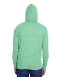 Threadfast Apparel 302Z Unisex Triblend Full-Zip Light Hoodie Back Thumbnail