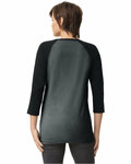 American Apparel 2003CVC Unisex CVC Raglan T-Shirt Back Thumbnail